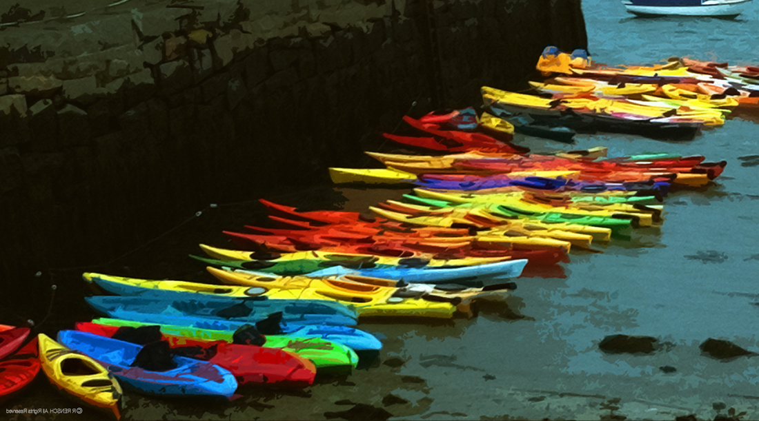 Kayaks symbolize Users having many options. Marketers have usability options, too.